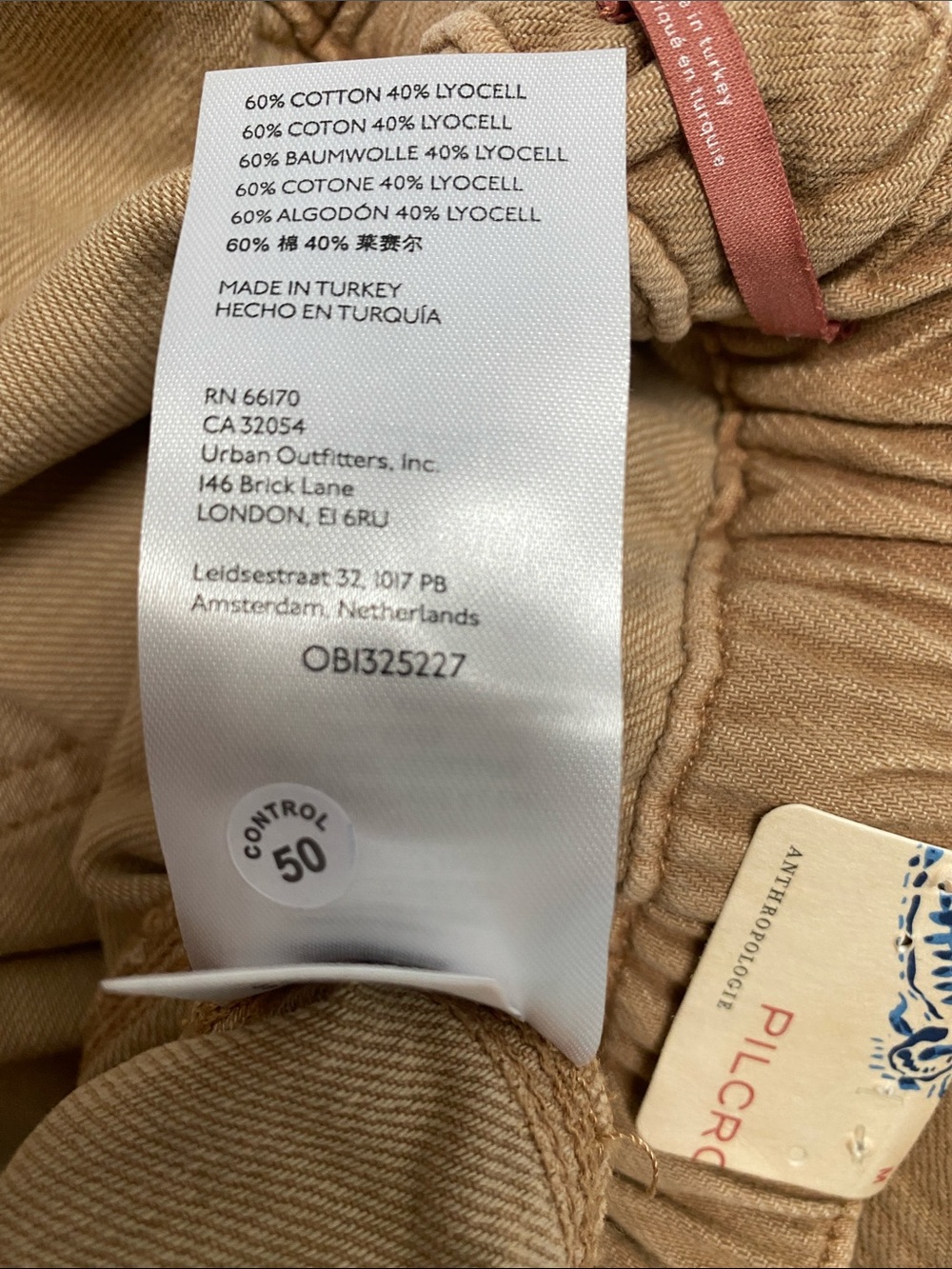 Anthropologie Pilcro Tie Waist Pant - Picture 6 of 6